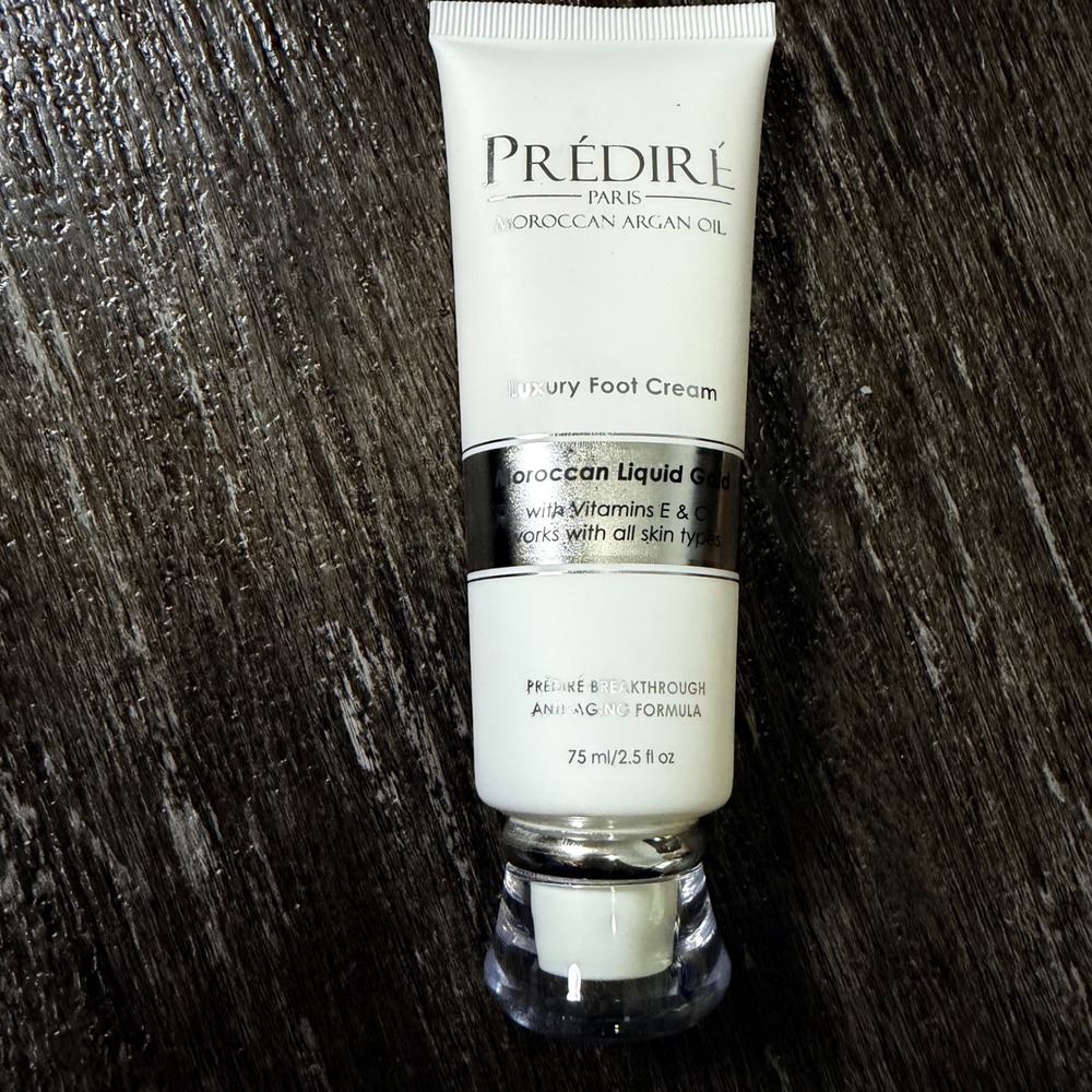Predire Paris Luxury Foot Cream 2.5oz White Argan Oil Vitamin E C Anti-Aging